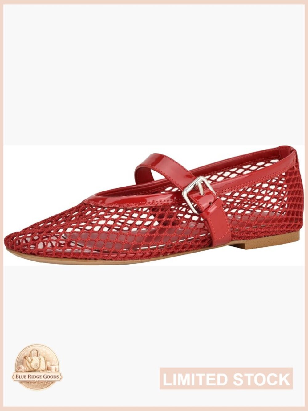 Patent Mary Jane Flat with Buckle Strap